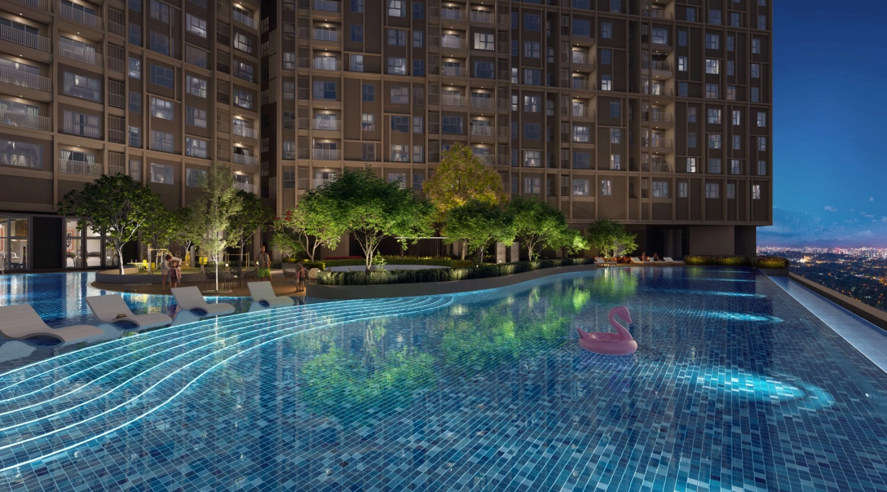 Infinity Pool at The Aldenz Central Park Damansara